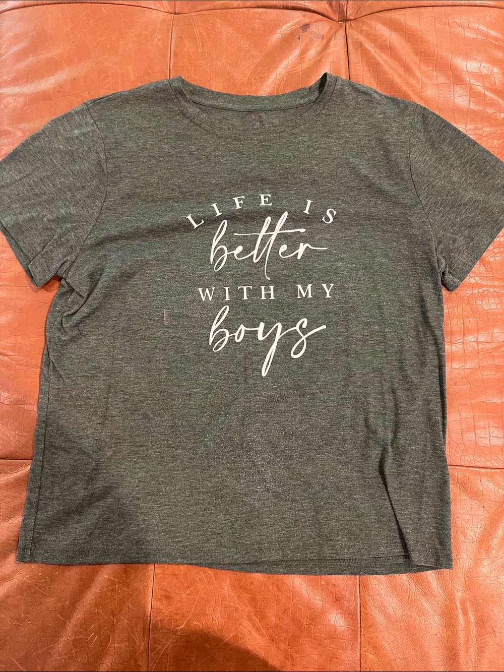 Life Is Better With My Boys Graphic Tee - Green